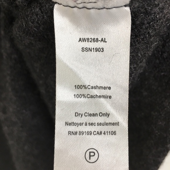 ATM Cashmere Sweater Pullover Charcoal Gray Scoop Neck Women’s Size XS Luxury - Picture 6 of 11